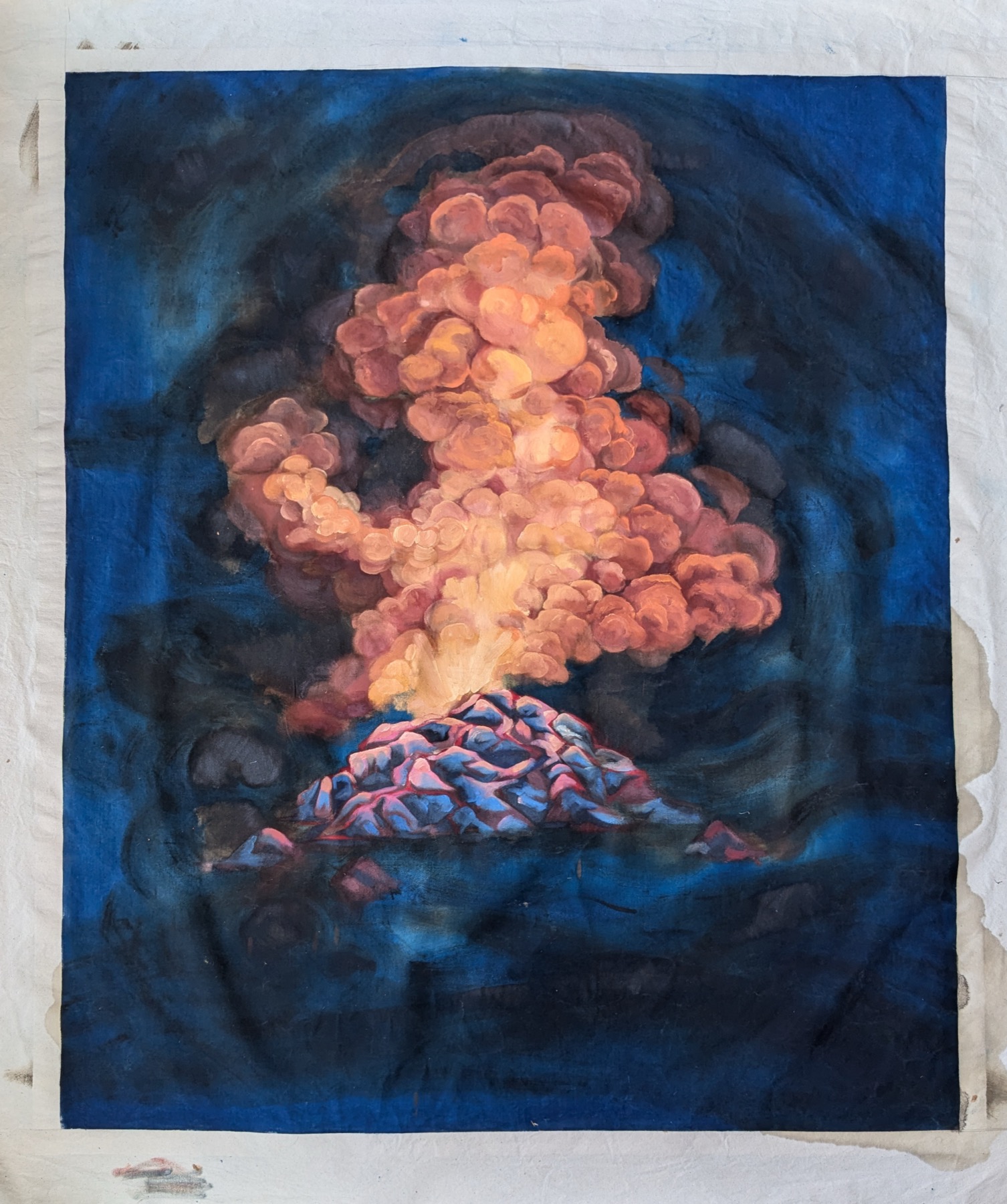 folding — cyanotypes